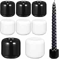 Amazon.com: Luxshiny Round Fluted Chime Candle Holders Mini